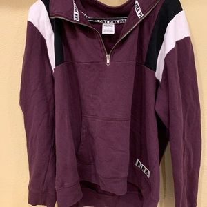 Maroon PINK Half Zip
